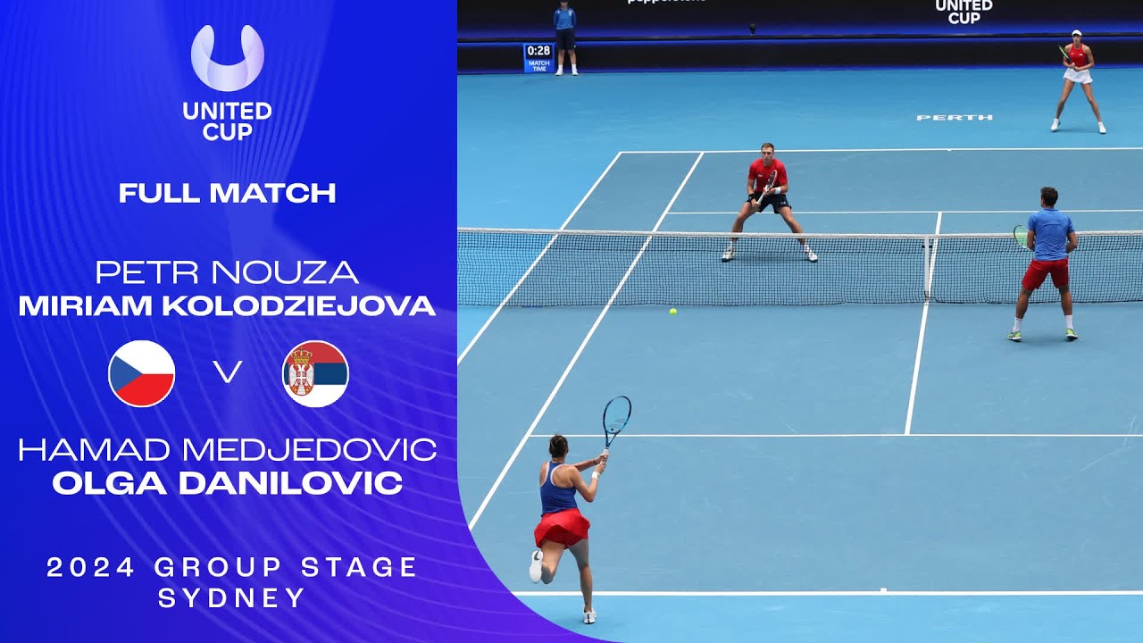 Nouza/Kolodziejova v Medjedovic/Danilovic Full Match | United Cup 2024 Group E