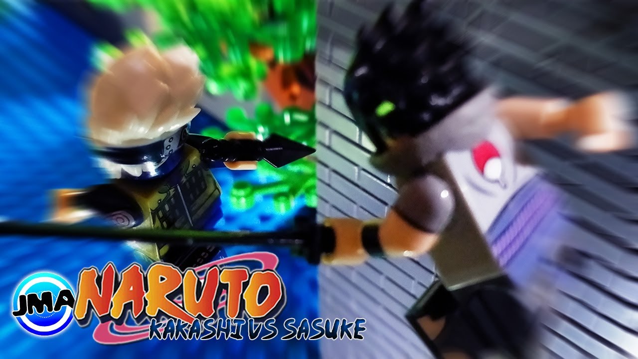 LEGO Sasuke vs Kakashi [Naruto Ultimate Ninja Stop Motion] - Brickfilm / Stop Motion / JM Animation