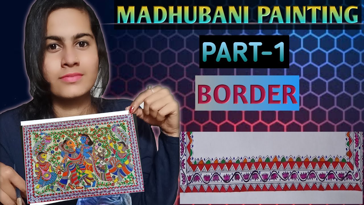 Class-1 || Madhubani painting for beginners || Madhubani painting of Radha Krishna || Madhubani