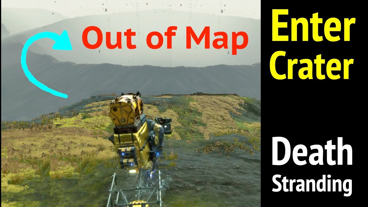 Enter Crater (Out of Map) in Death Stranding: Capital Knot City