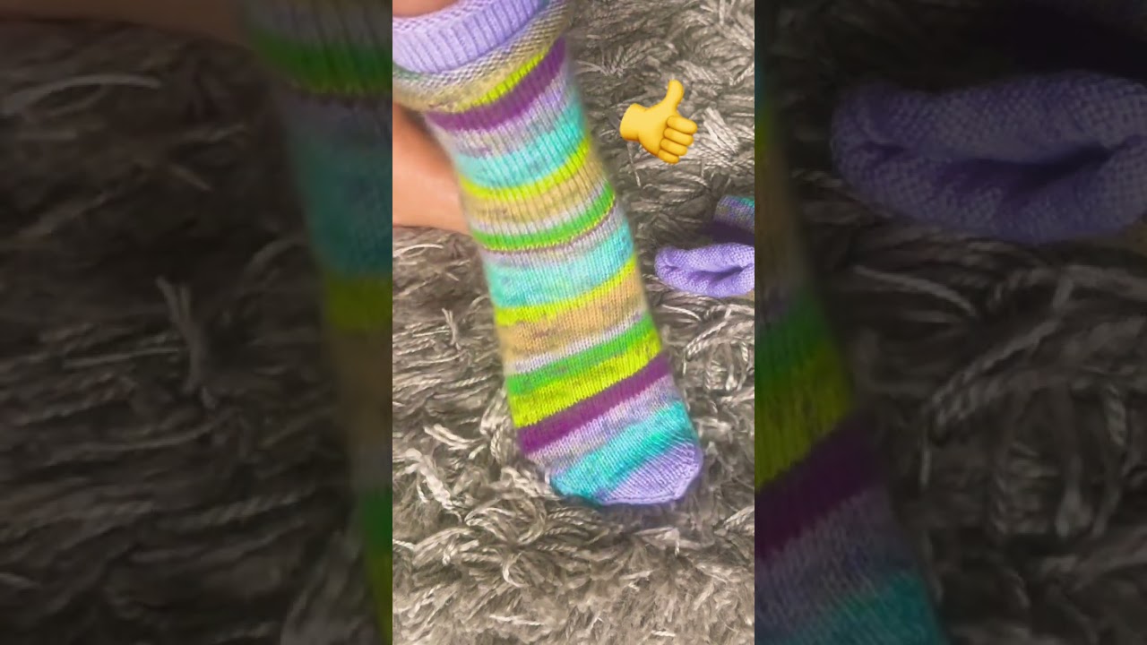 warm feet with self-knitted colorful cozy socks #happyfeet
