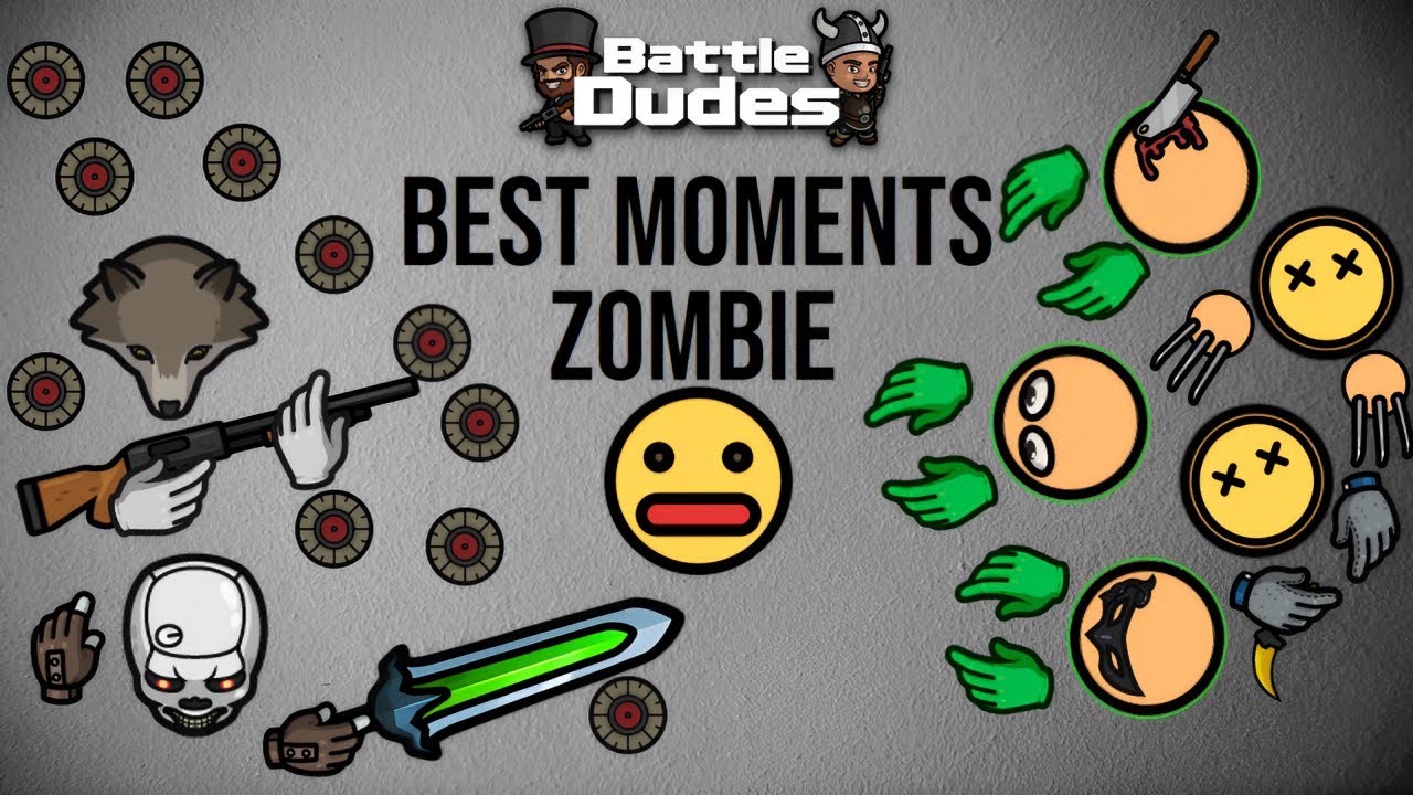 Best Moments in Zombie Gamemode l Battledudes io l