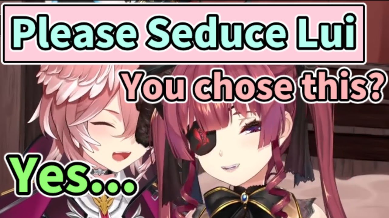 Takane Lui askes Houshou Marine to seduce her [ENG SUB] Hololive