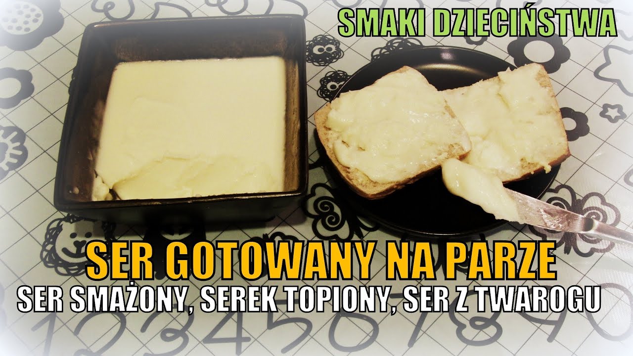 Swojski ser gotowany na parze - ser smażony, ser żółty z twarogu