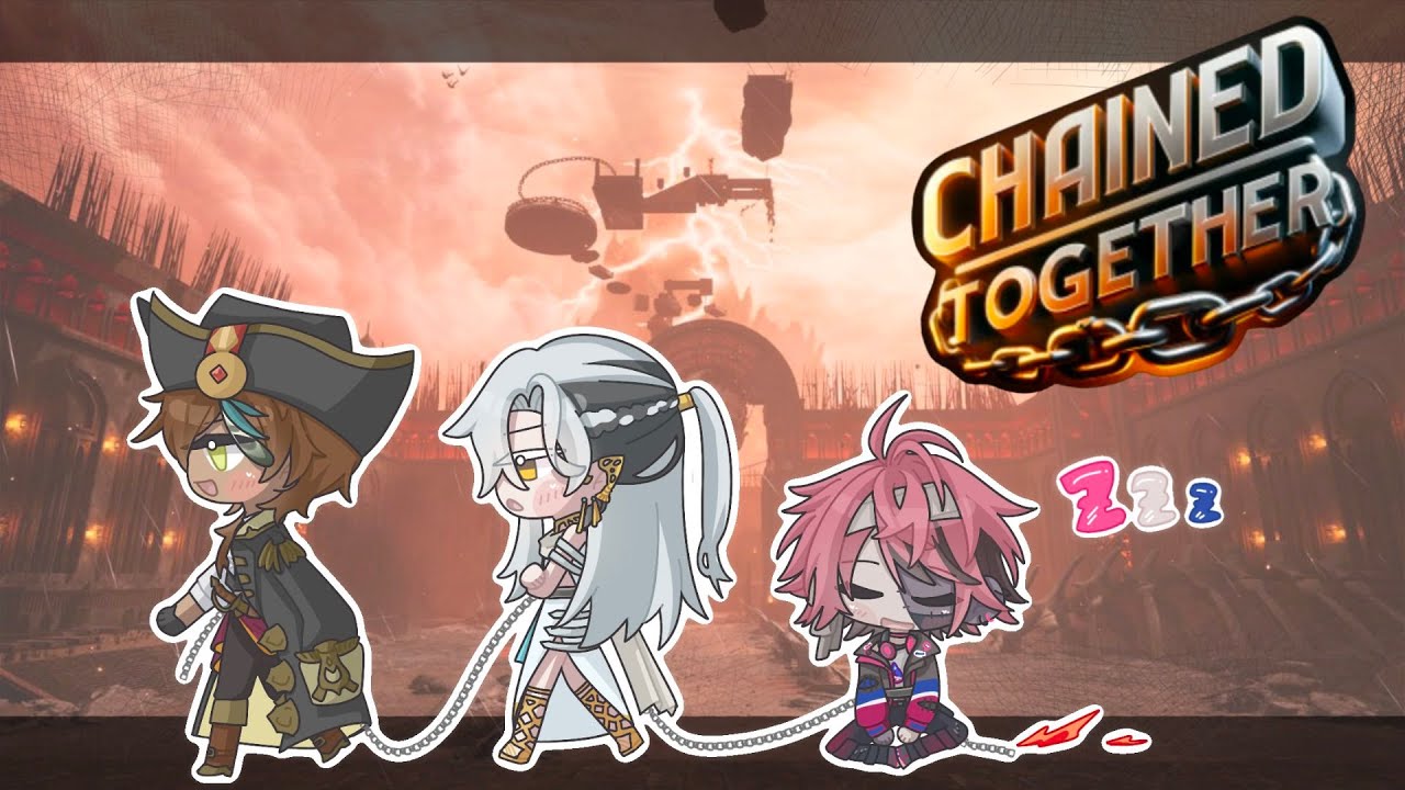 3 Goobers chained together won't end well... w/ Rosco & Gale【Chained Together】