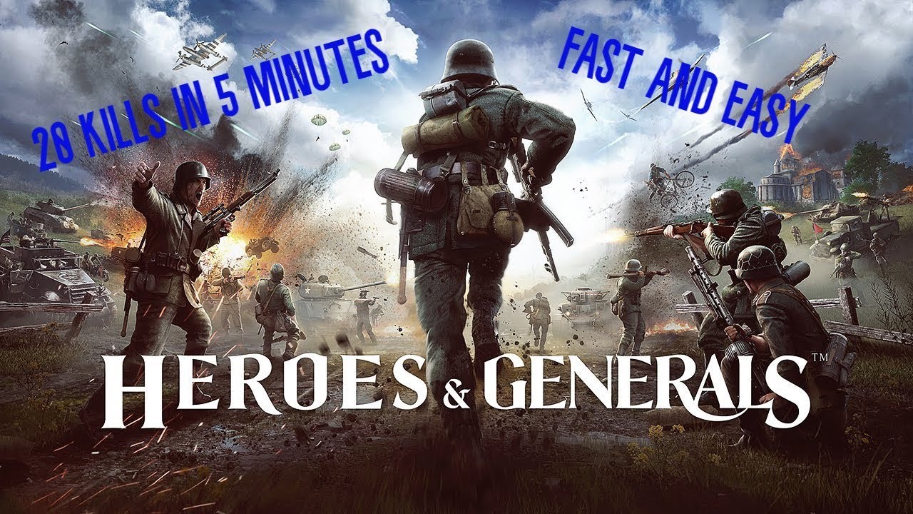 Heroes & Generals-Capturing Town with EASE at WAR(Plenty of KILLS)