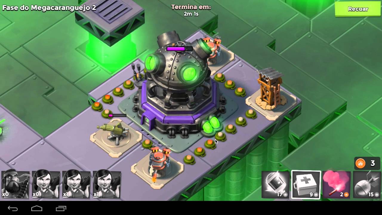 Jogo Boom Beach : Missão Megacaranguejo