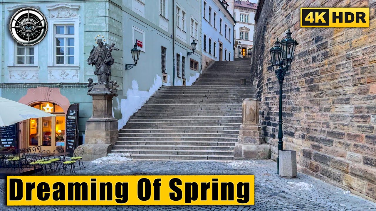 Foggy Prague: Dreaming of Spring in a Cold Winter Mist | 4K HDR ASMR