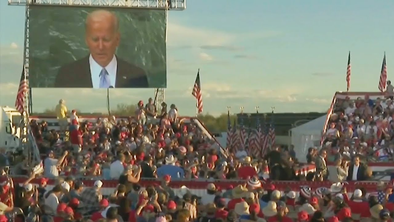 'Take a look at this': Donald Trump mocks Joe Biden with gaffe video