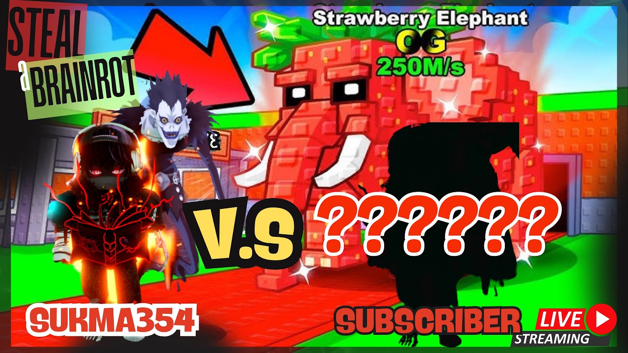 MALAM MODE PVP GUYS,,,STEAL A BRAINROT #robloxindonesia #roblox