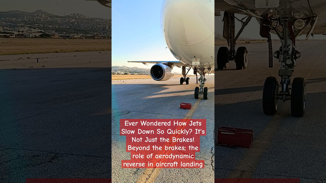 How jets slow down. A closer look #aircrafttechnology #aviation #aircraftperformance #aircraftnews