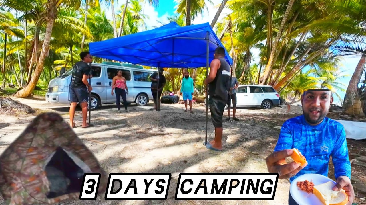 3 days camping in the east coast trinidad 🇹🇹
