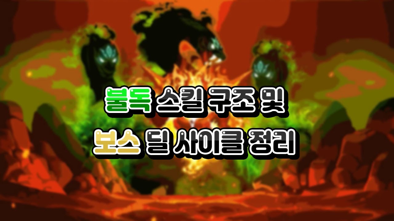메이플 불독 스킬 구조 설명 및 6차 포함 극딜 사이클 정리
