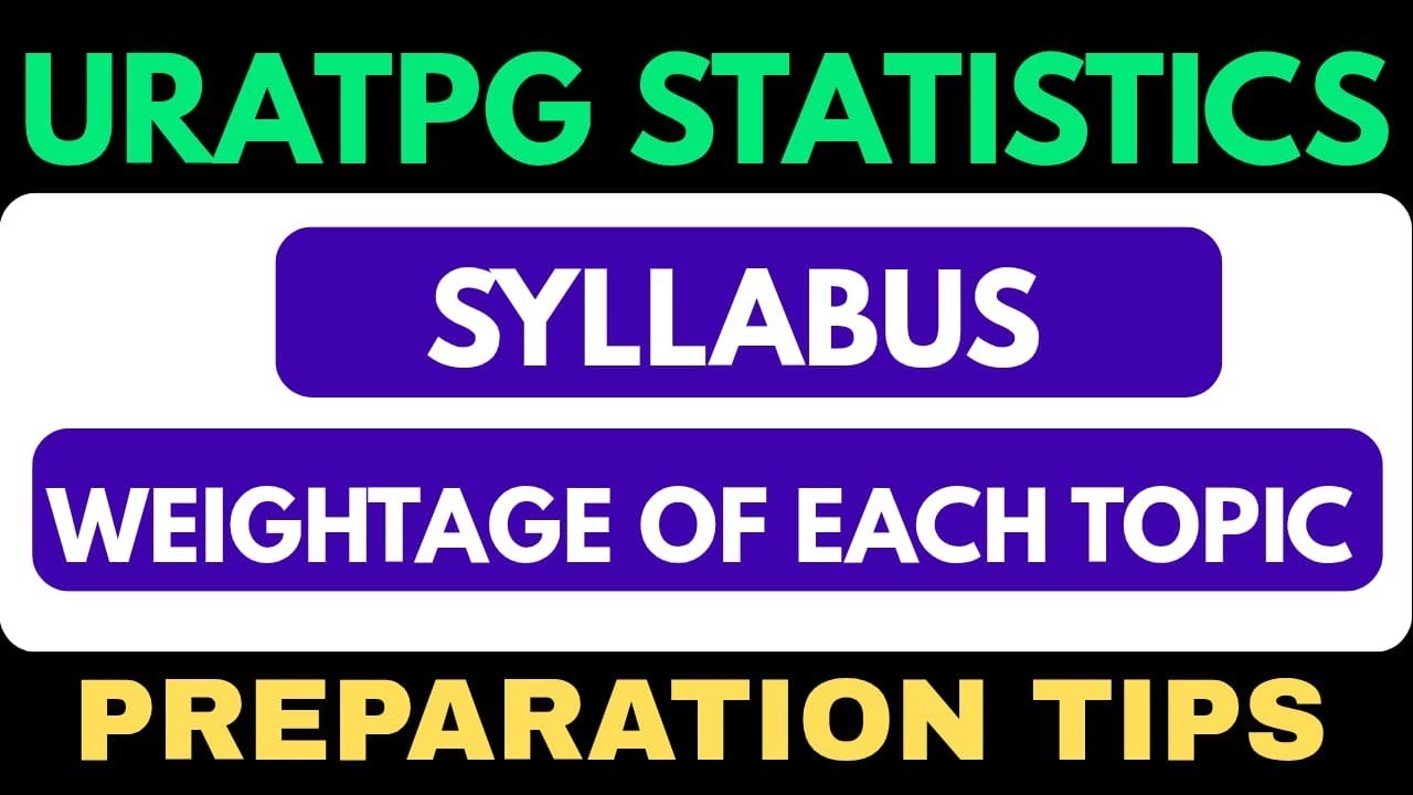 URATPG  STATISTICS 2025 | Uratpg Statistics Syllabus | Preparation Tips of URATPG | Uratpg