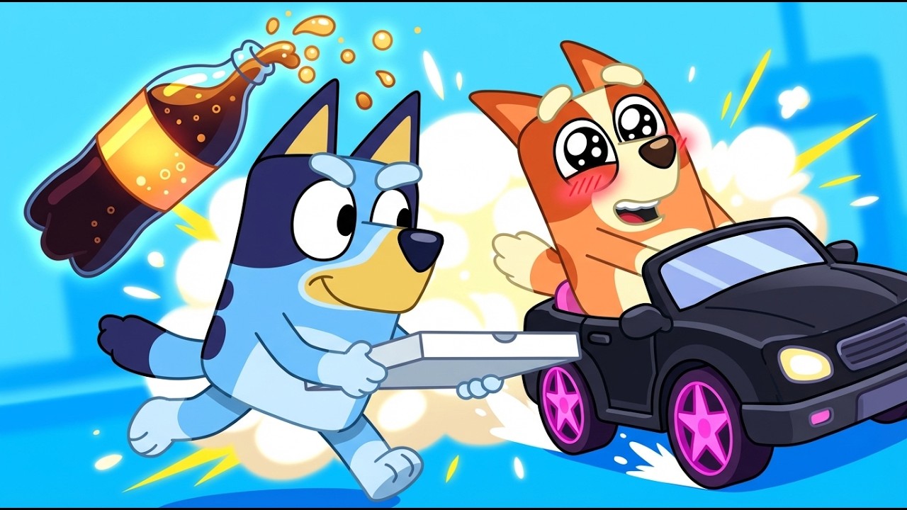 The Hilarious Moment Bingo 🍕 Takes Her Pizza Delivery Job Way Too Far! | Funny Bluey Cartoon