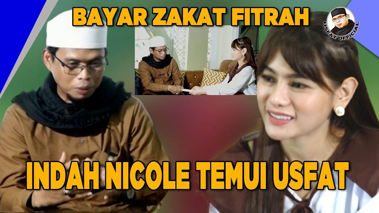 Indah Nicole Temui Ustad Fathulloh / Usfat untuk Bayar Zakat Fitrah