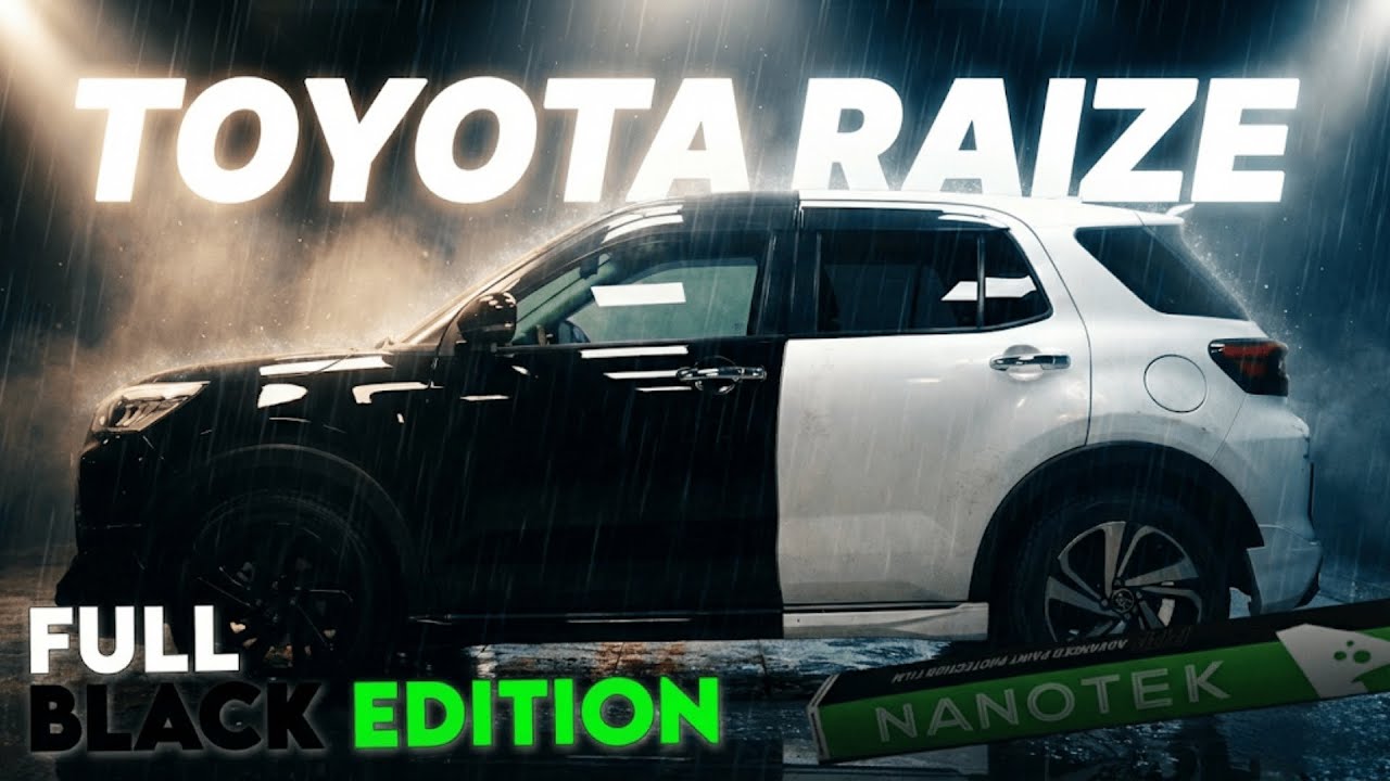 Toyota Raize Full Black Transformation | Glossy Black PPF | Complete Blackout Build
