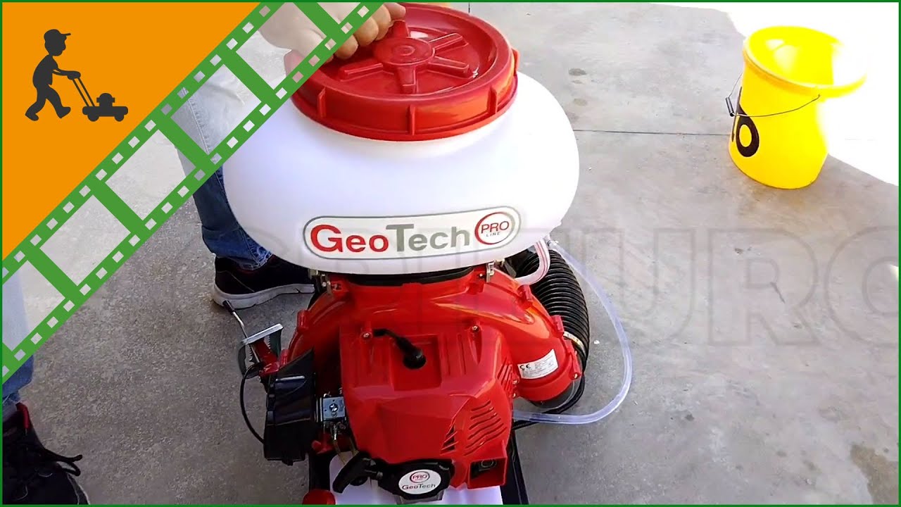 Atomizzatore a scoppio da irrorazione zainato a spalla modello GeoTech Pro MDP 800
