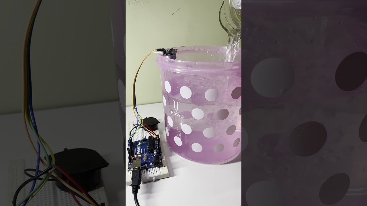 Water Level Monitoring With Alarm , Ultrasonic Sensor