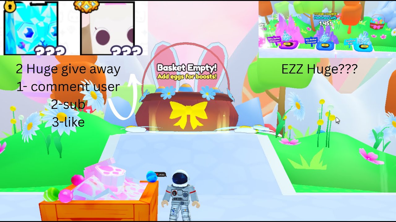 I finally hatched the new FTP huge in PS99 diamond egg! (2 huge give away)