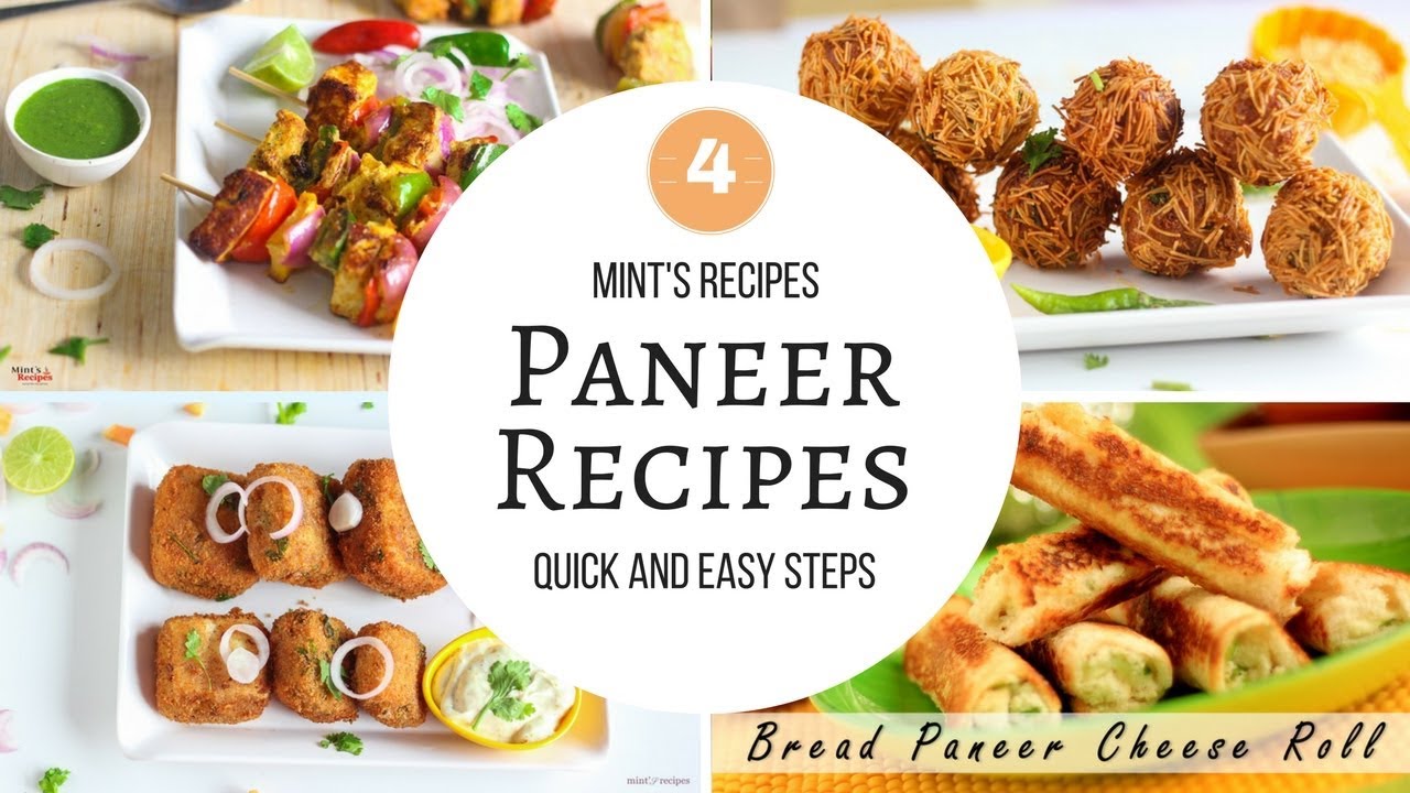 4 Best Indian Paneer Recipes | Evening Snacks Recipes | Paneer Starters Recipes