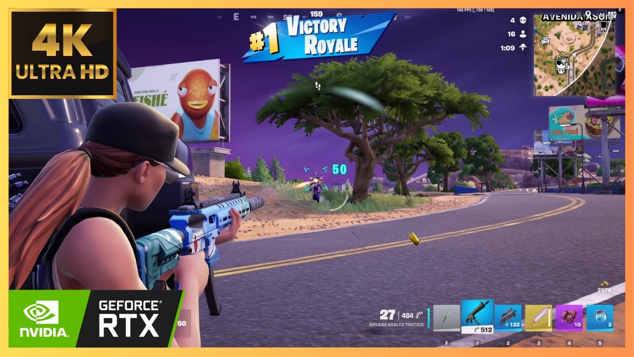Fornite Solo Gameplay FHD 120fps / 9 kills