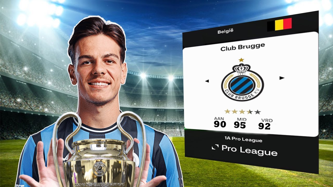 Ik Speelde FC25 Tot Club Brugge De Champions League won...