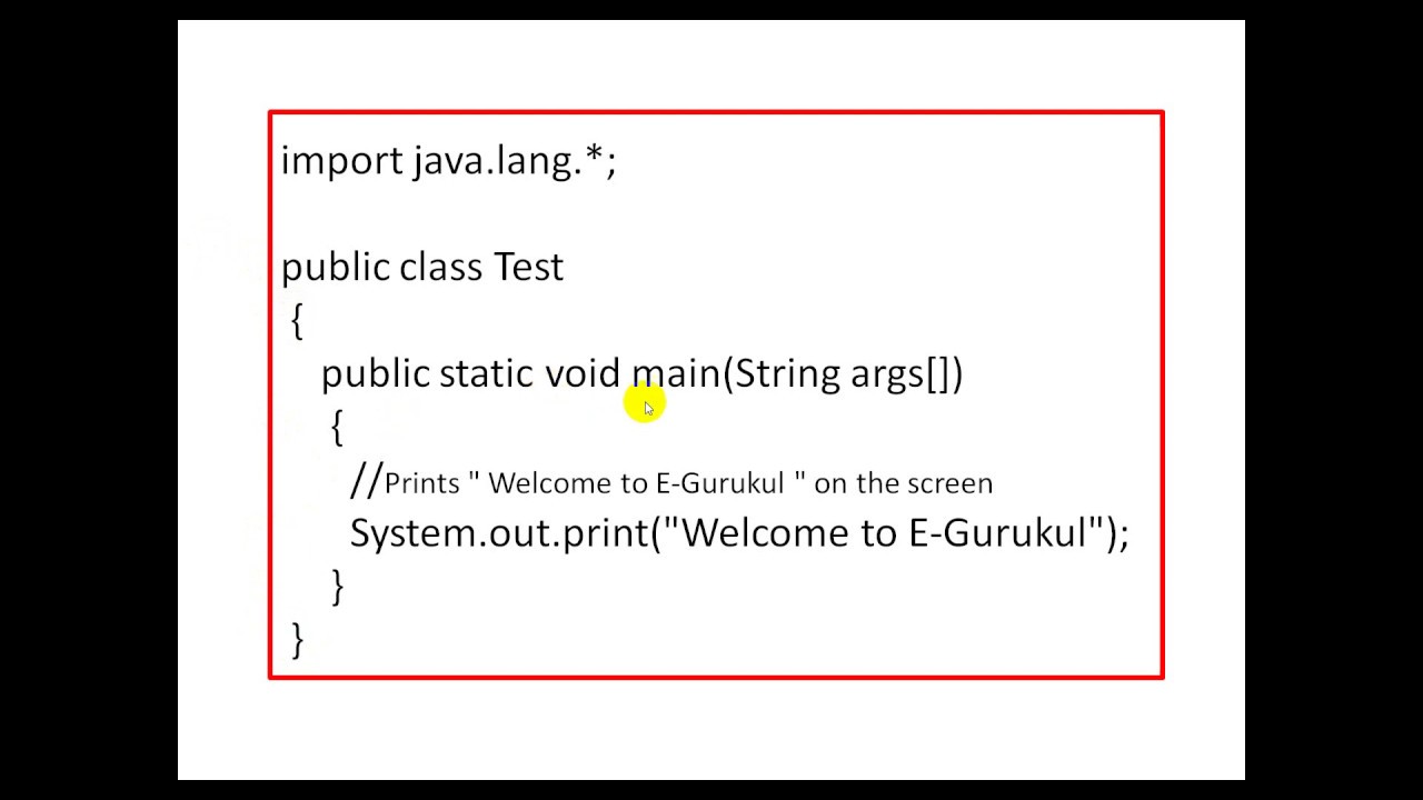 How to write a JAVA Program |Introduction to JAVA Program | First JAVA Program | JAVA Part 3