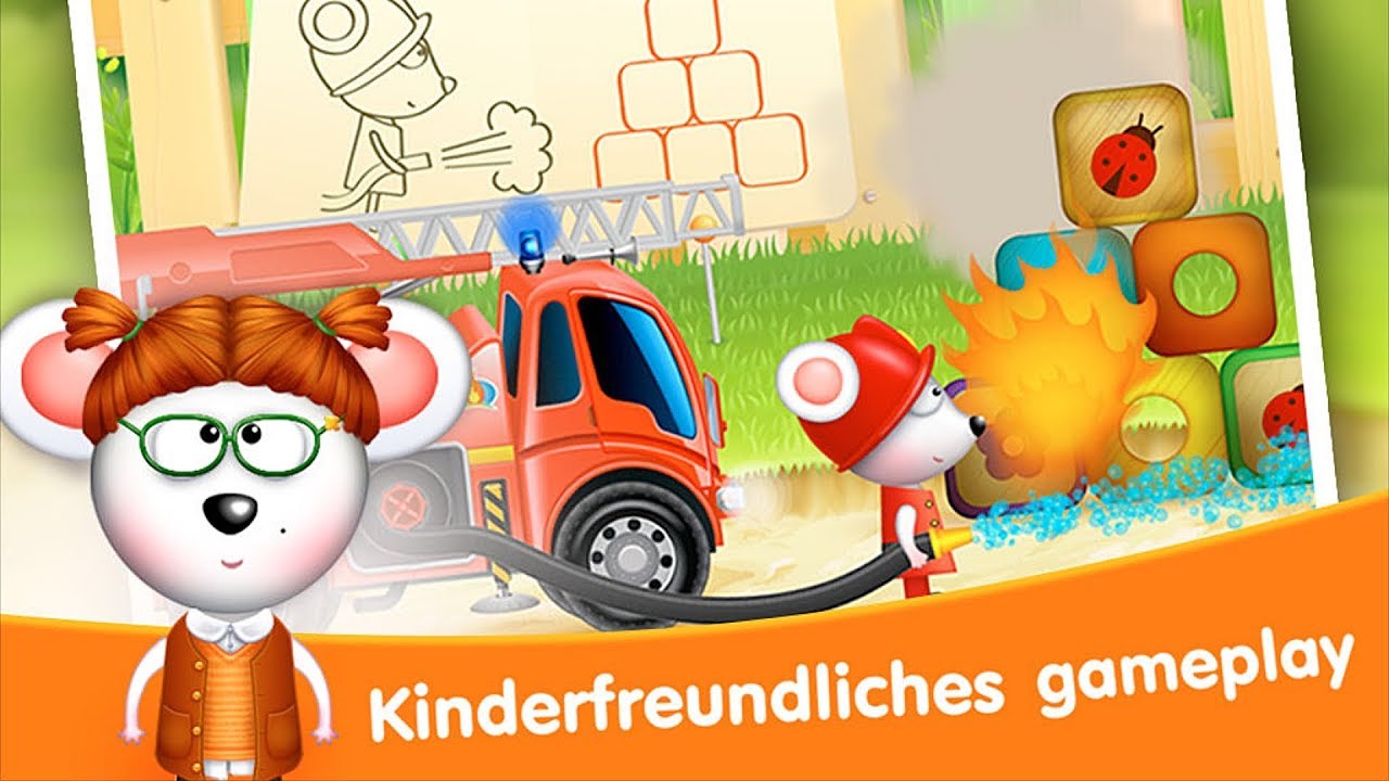 Feuerwehrautos 112 Rettung 🔥 Cooles Feuerwehr Spiel für kleine Kinder