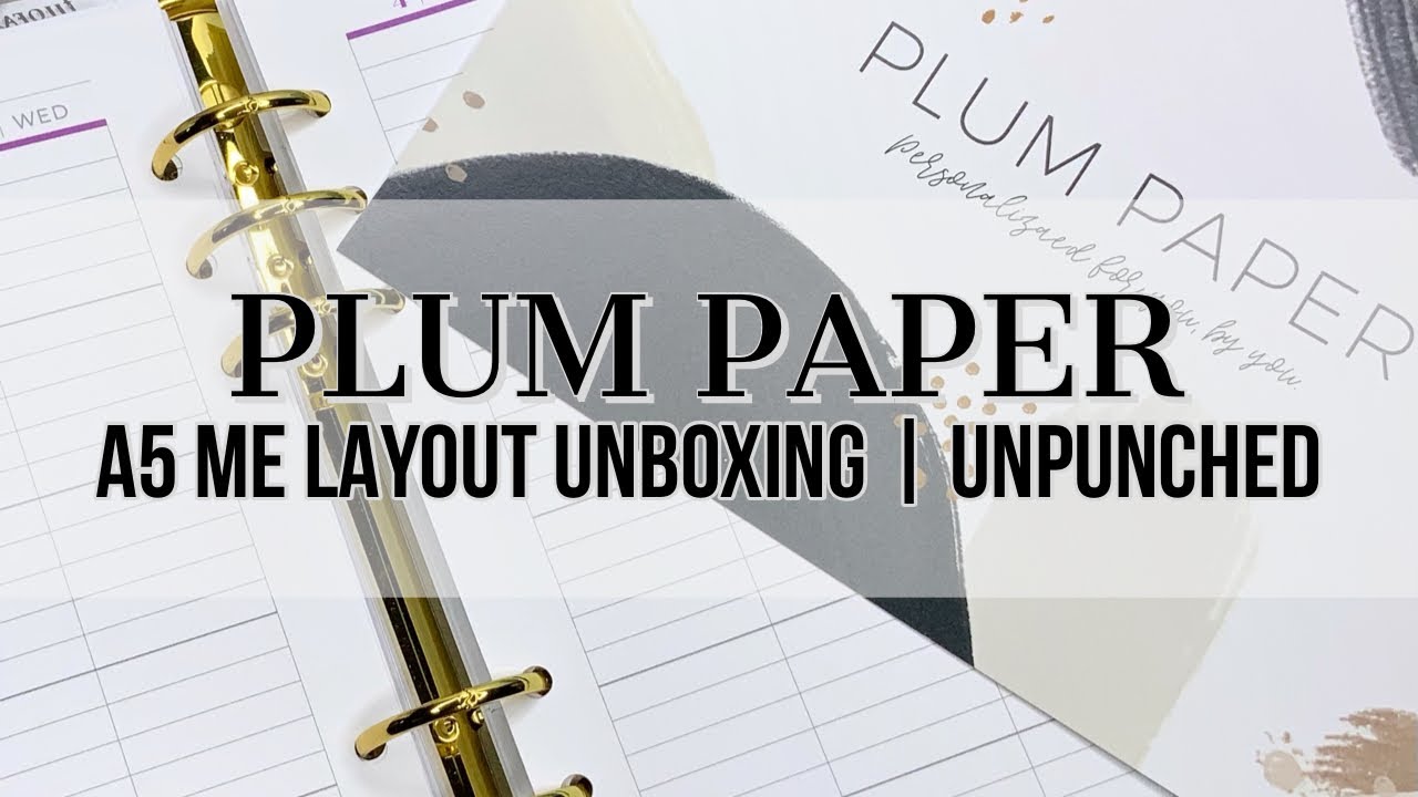 Plum Paper Unboxing | A5 