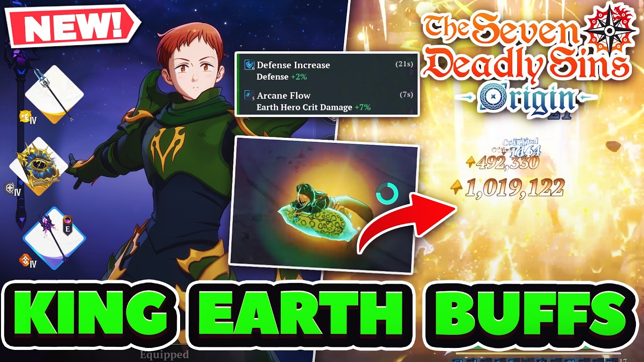 THEY FINALLY DID! NEW KING EARTH BUFF! HUGE DIANE DPS! | 7DS: Origin