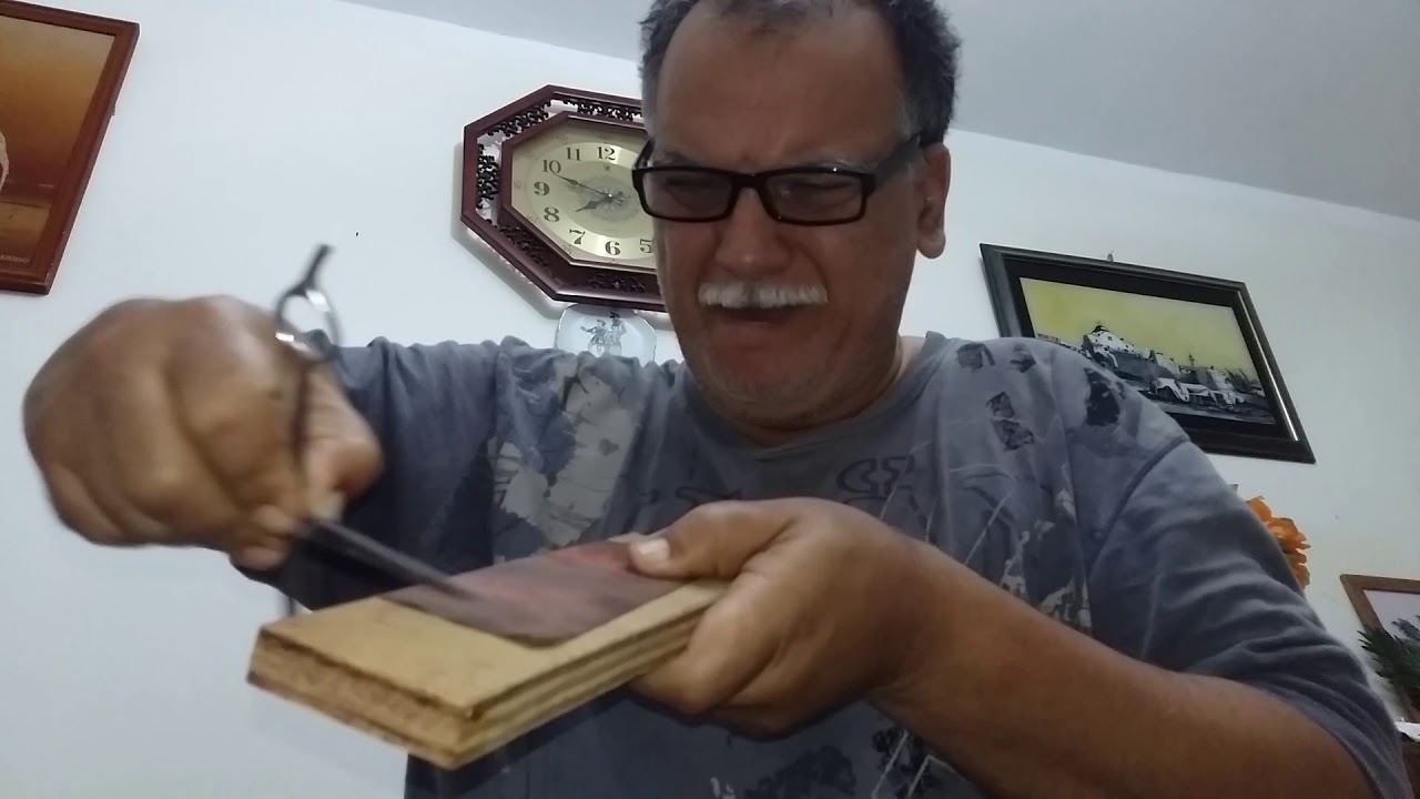 طريقة سن و برد المقص الحلاقة