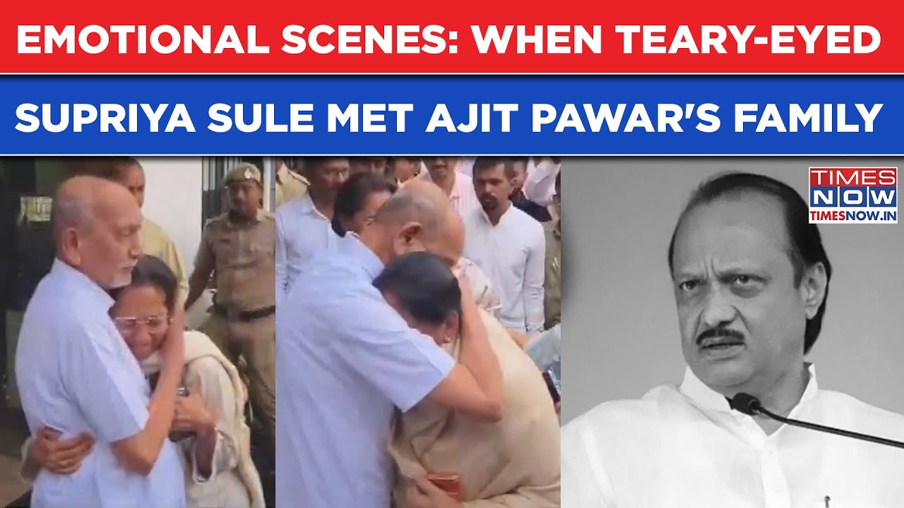 Ajit Pawar Dies: 'Heartbroken' Supriya Sule Meets Late Dy CM's Family | Watch Emotional Scenes