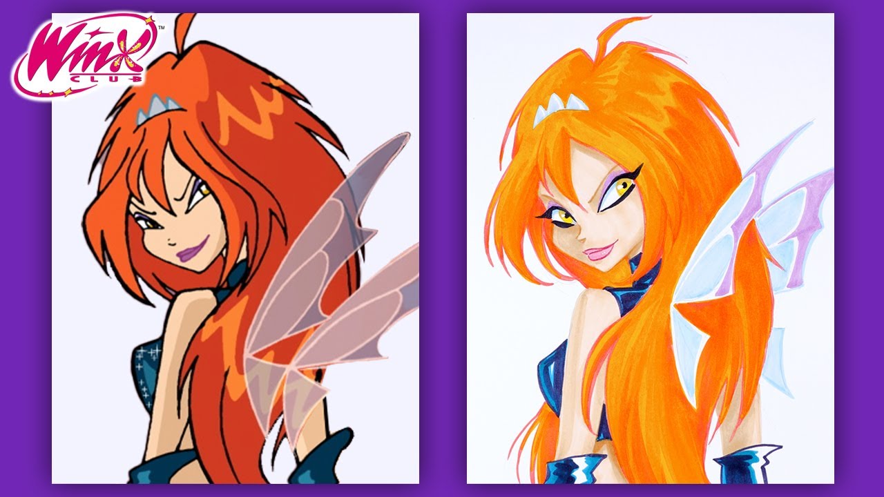 Winx Club - Dark Bloom'u Çiz ve Boya - Halloween Tutorial 🖤✨
