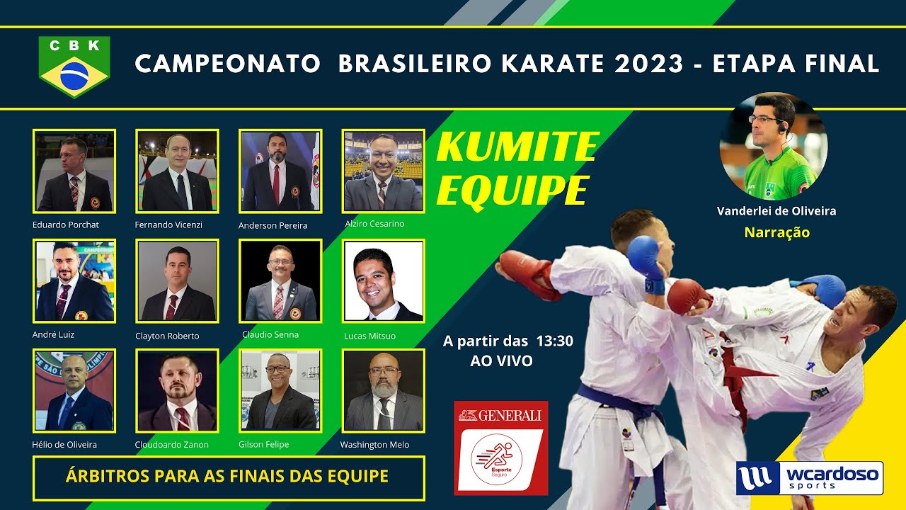 KUMITE EQUIPE - Campeonato  Brasileiro KARATE 2023 - ETAPA FINAL