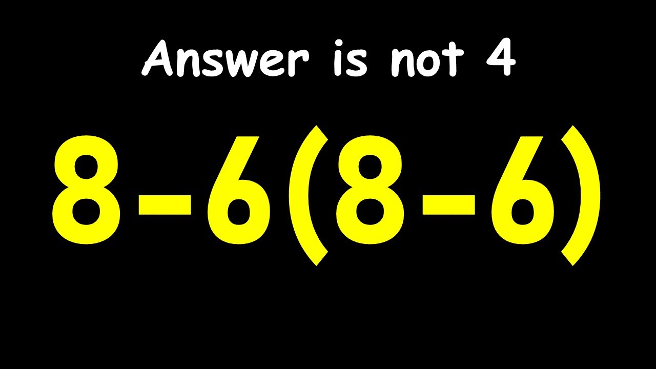 Try Solving This Tricky Math Expression!