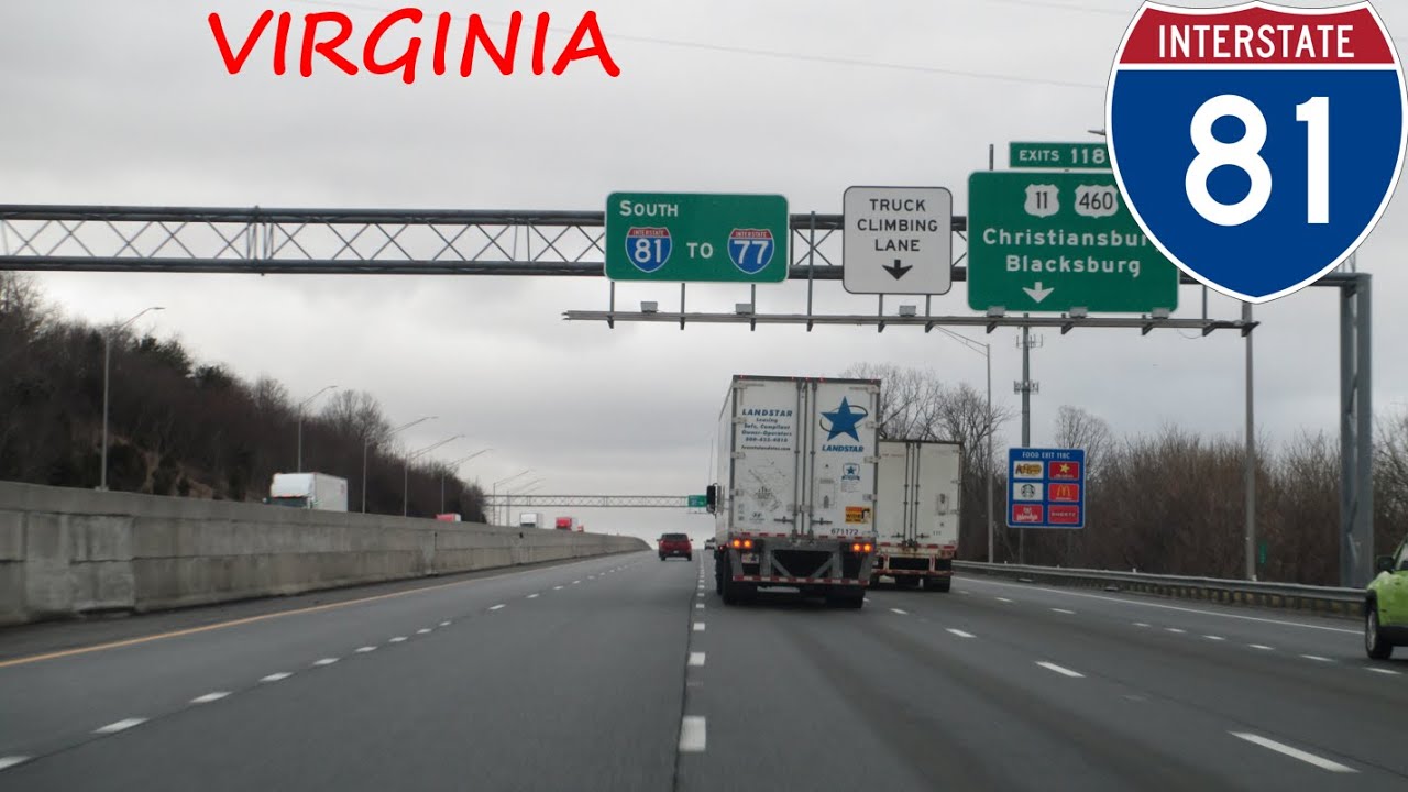 Interstate 81 - Virginia southbound [FULL LENGTH VIDEO]
