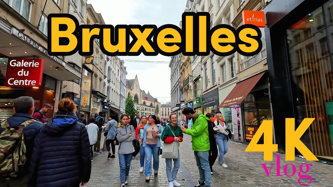 Bruxelles Belgium: A Virtual Walking Tour 23/08/2023 4k vlog