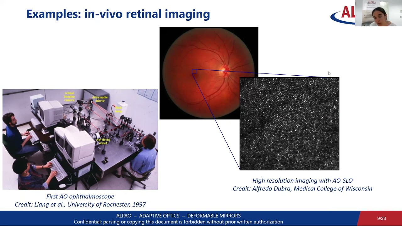 ALPAO Webinar Adaptive Optics in Ophthalmology