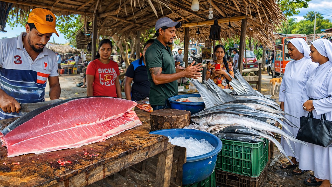 WOW! Village Fish Market Masterpieces 🎣 | The Art of Display in Fish Stalls