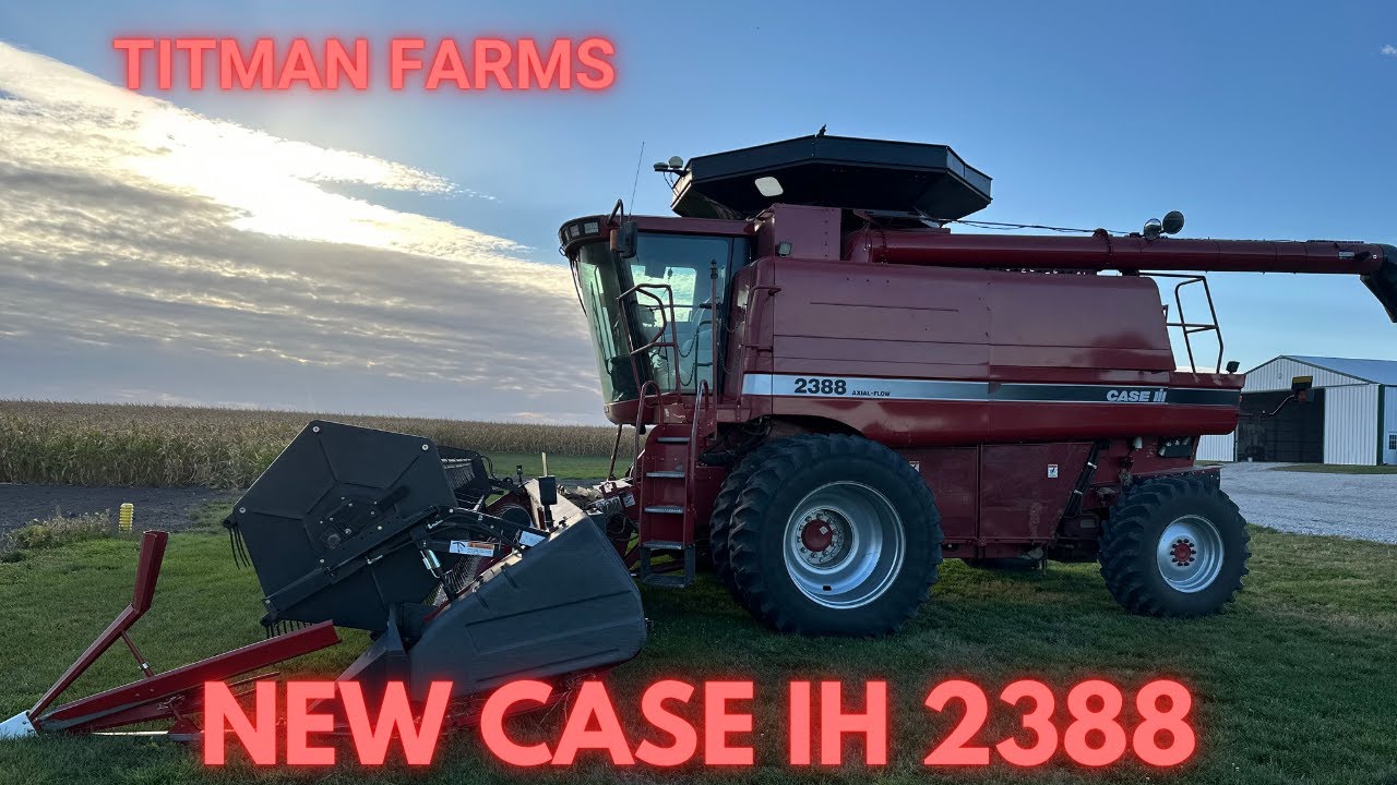 Combining with the new Case 2388 on 80 acres of beans!!!