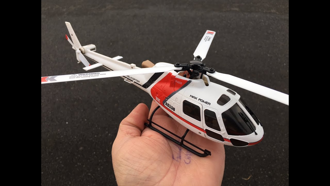 XK K123 AS350 Écureuil Scale Aerobatic Helicopter Unboxing and Flight Review