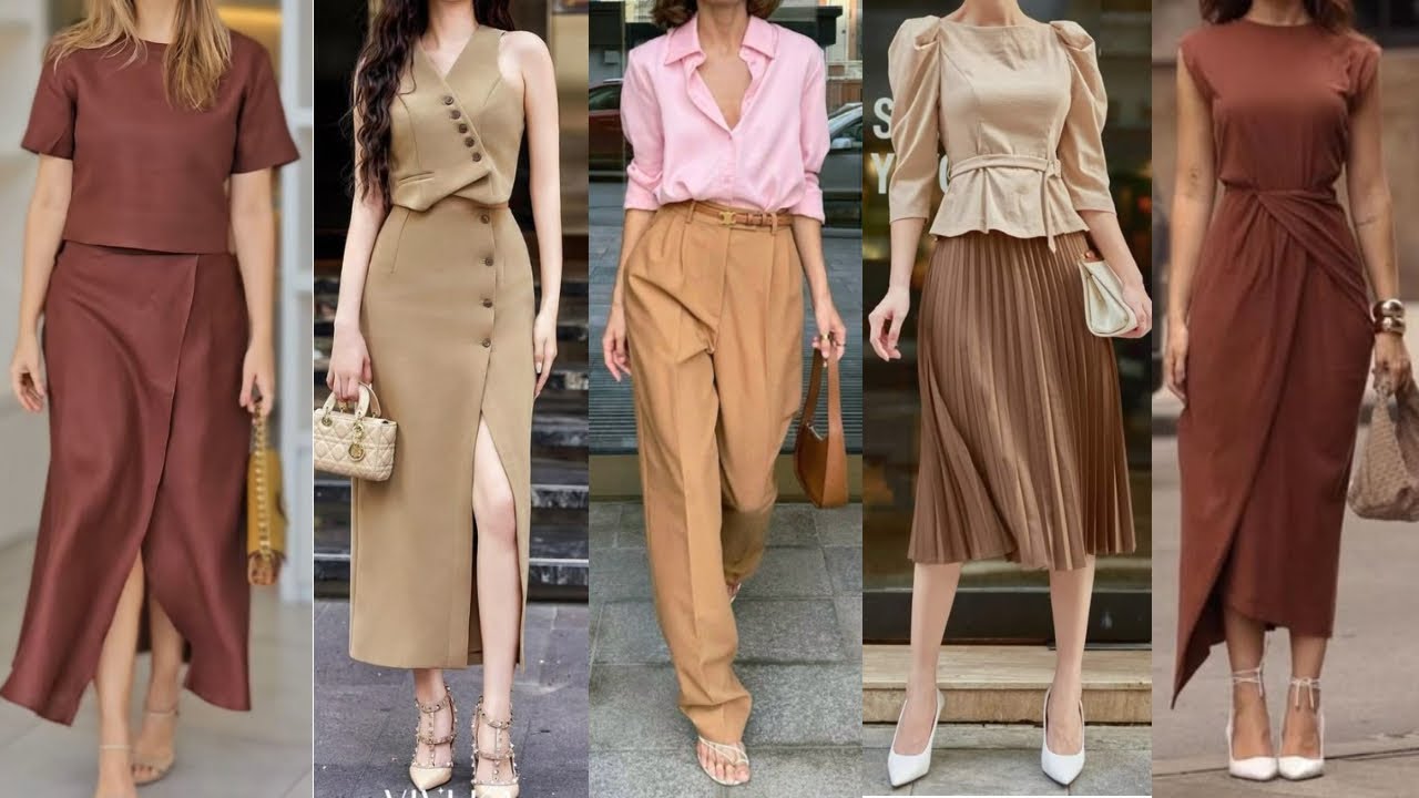 LOOKS en TENDENCIA de MODA PRIMAVERA VERANO 2025 en TONOS MARRONES y TIERRA