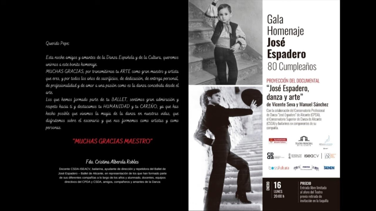Homenaje a José Espadero
