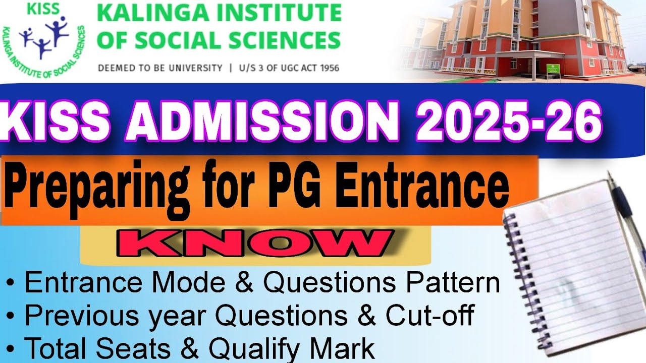 🎓 KISS-DU PG Admission 2025-26 | Complete Guide for Entrance Preparation 🔍