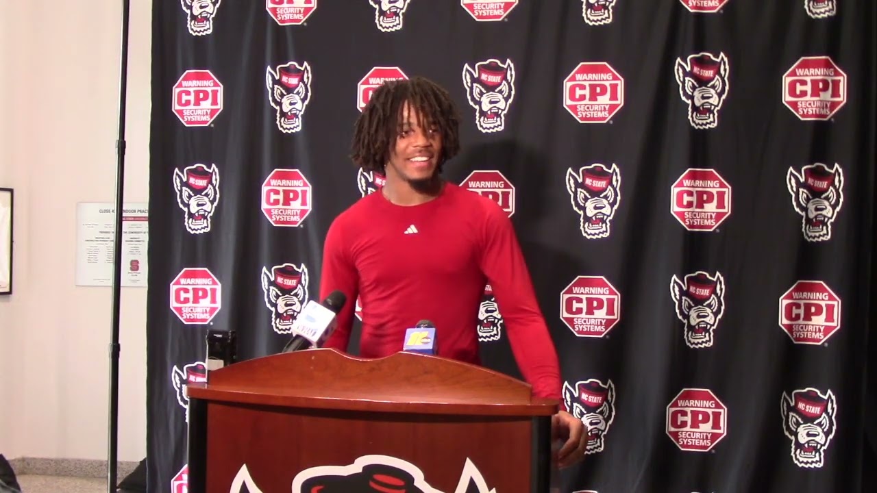 NC State nickel Tamarcus Cooley before Wake Forest game