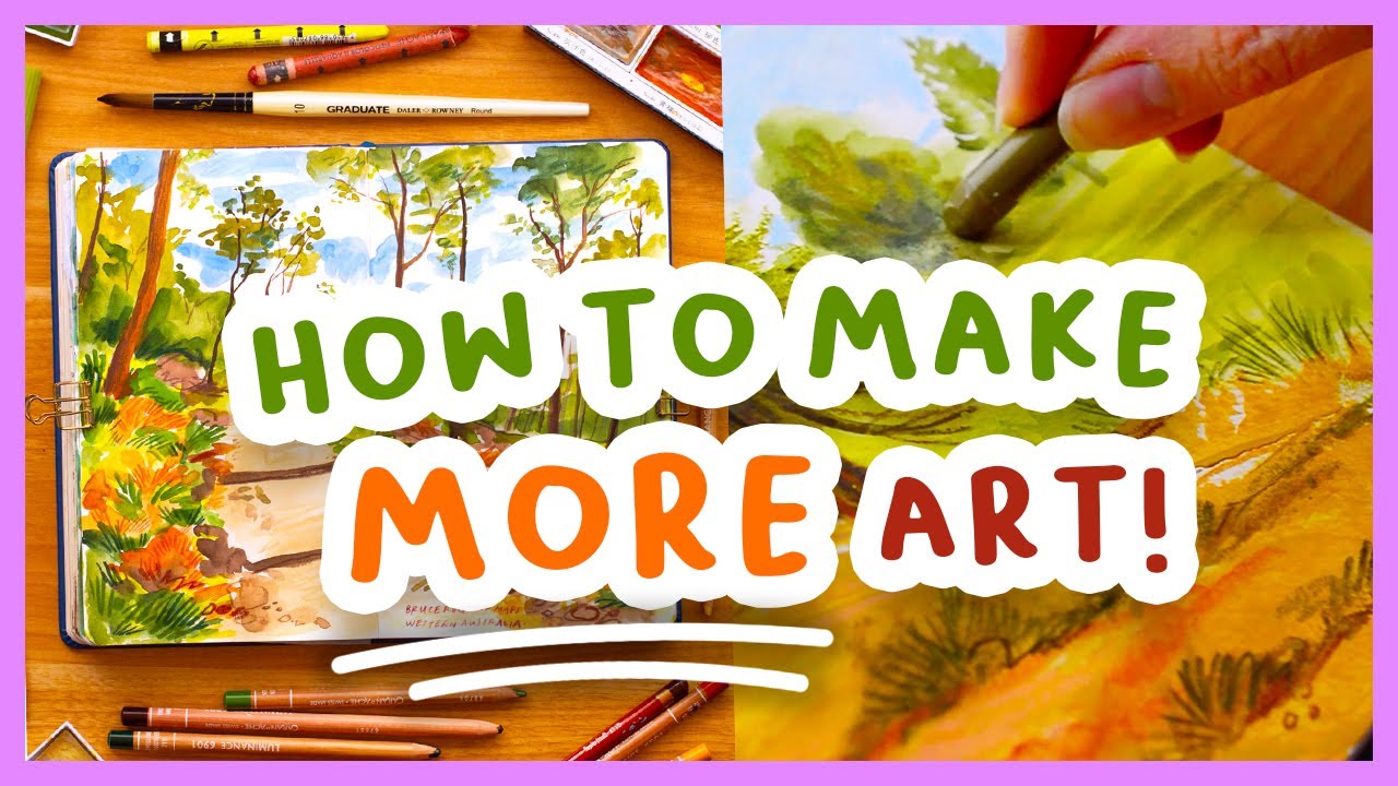 The big secret to sketchbook art — let’s paint and chat 🎨