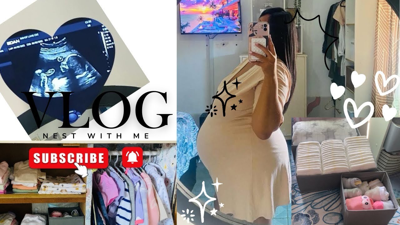 NEST WITH ME 🍼✨Baby Prep, Tiny Clothes And Real Pregnancy Vlog | Countdown To Baby!