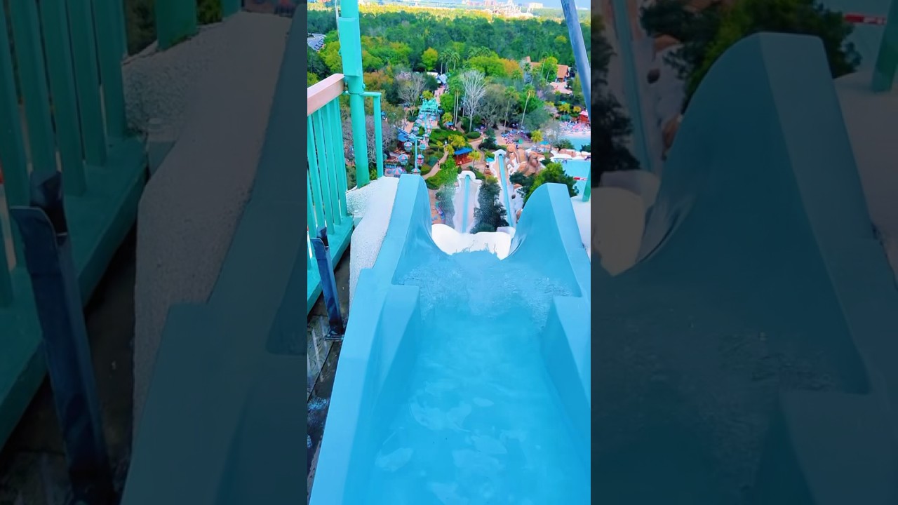 Summit Plummet at Disney&rsquo;s Blizzard Beach! #disney #blizzardbeach #waterslide