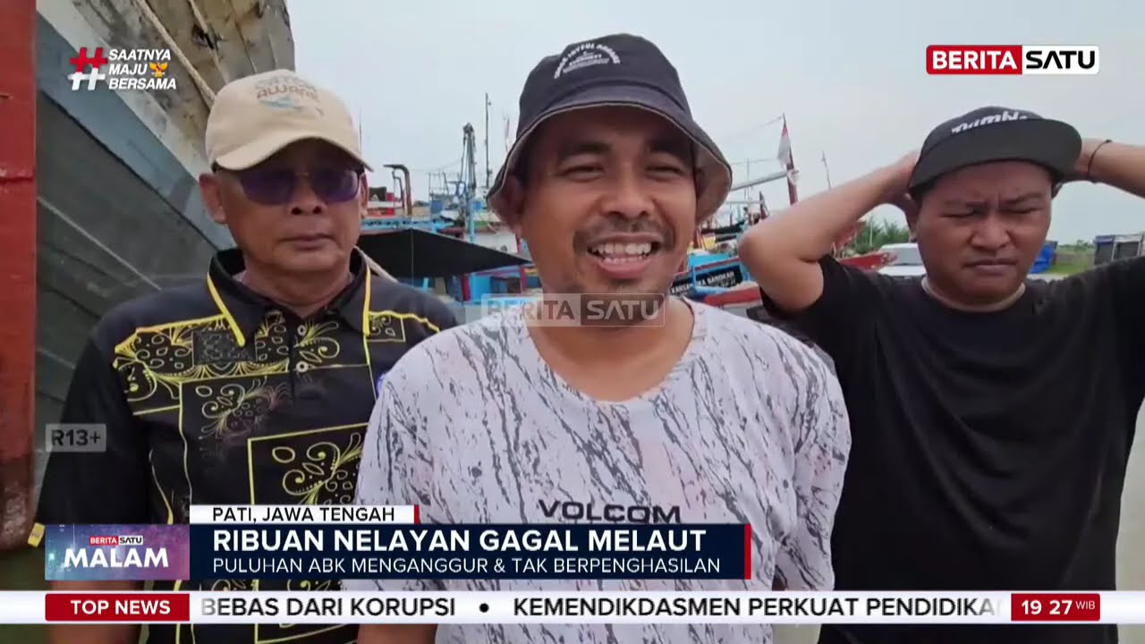 Harga BBM Sundul Langit, Ribuan Kapal Nelayan Pati Tidak Melaut #beritasatu